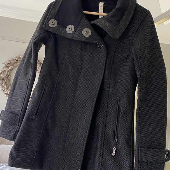 Lululemon Audrey Rare Tweed Black White Jacket Coat 4 - Picture 2 of 8